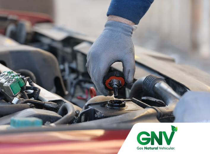 Vehículo con Gas Natural Vehicular GNV